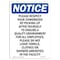Signmission OSHA Notice, 5" Height, Please Respect Your Coworkers Sign, 5" X 3.5", Portrait OS-NS-D-35-V-17573 - alternate 1